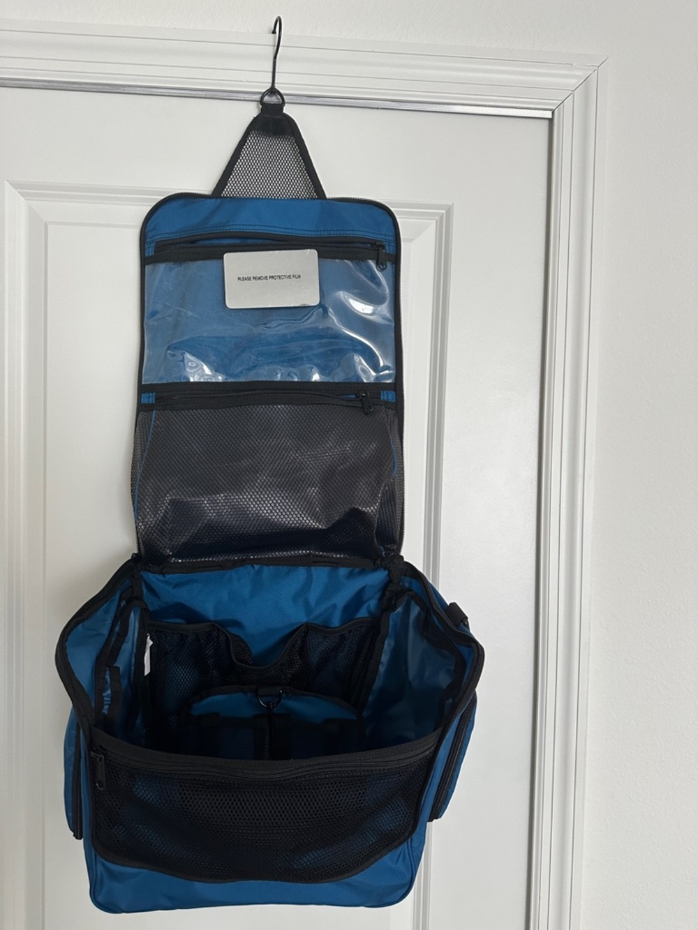 L.L. Bean Blue and Black Hanging Toiletry Organizer